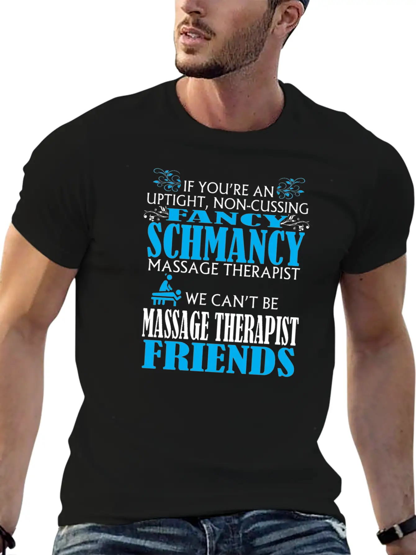 Fancy Massage Therapist Unisex Short Sleeve Soft Cotton T-Shirt – Casual Everyday Wear