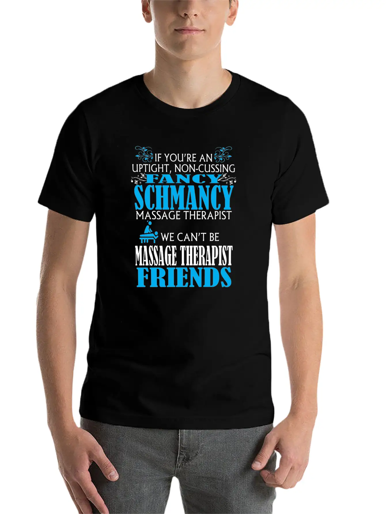 Fancy Massage Therapist Unisex Short Sleeve Soft Cotton T-Shirt – Casual Everyday Wear
