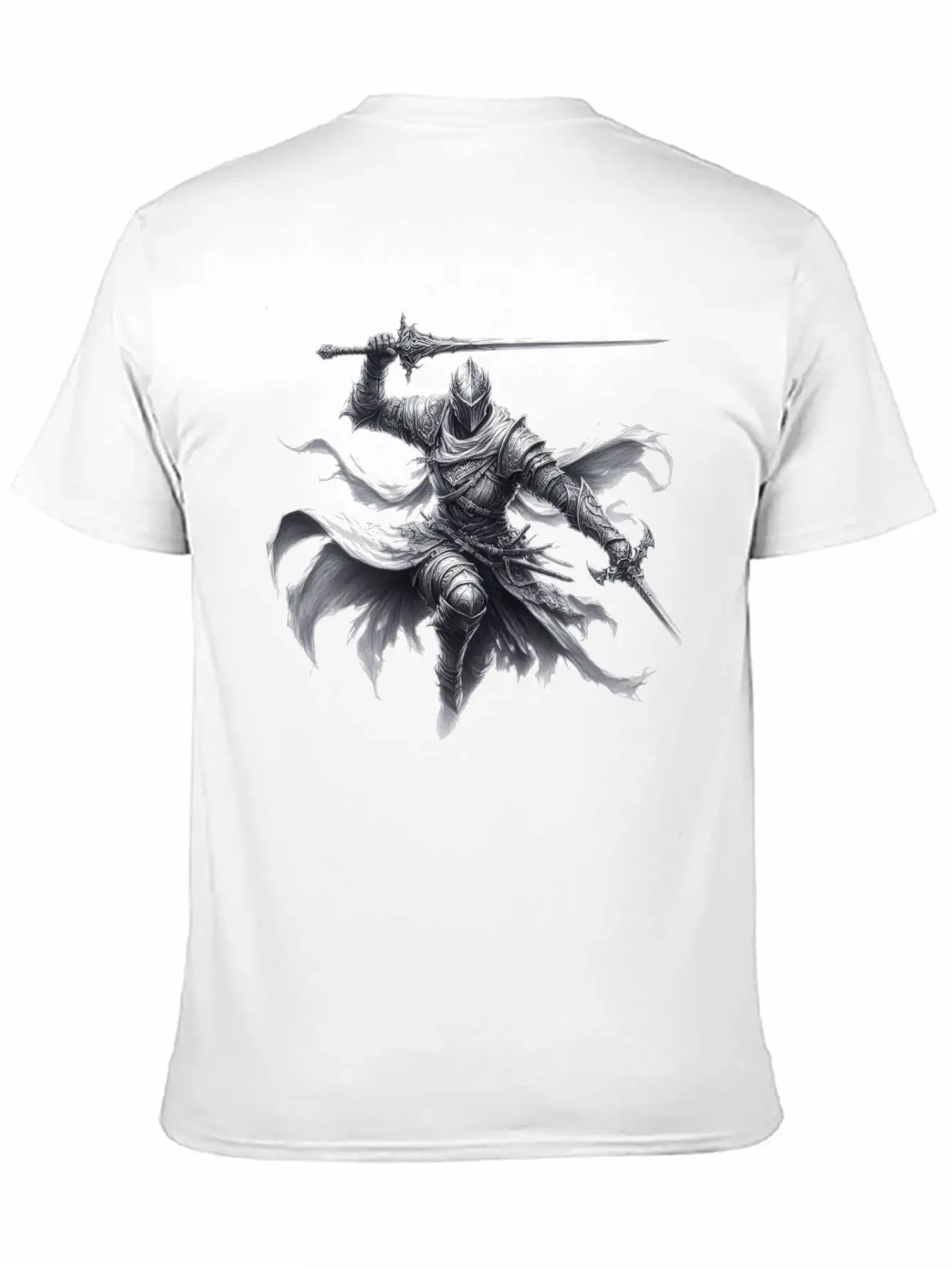 Fantasy Drawing Of A Warrior Art 3 Timeless Short Sleeve Tee – Comfy And Minimalist Design