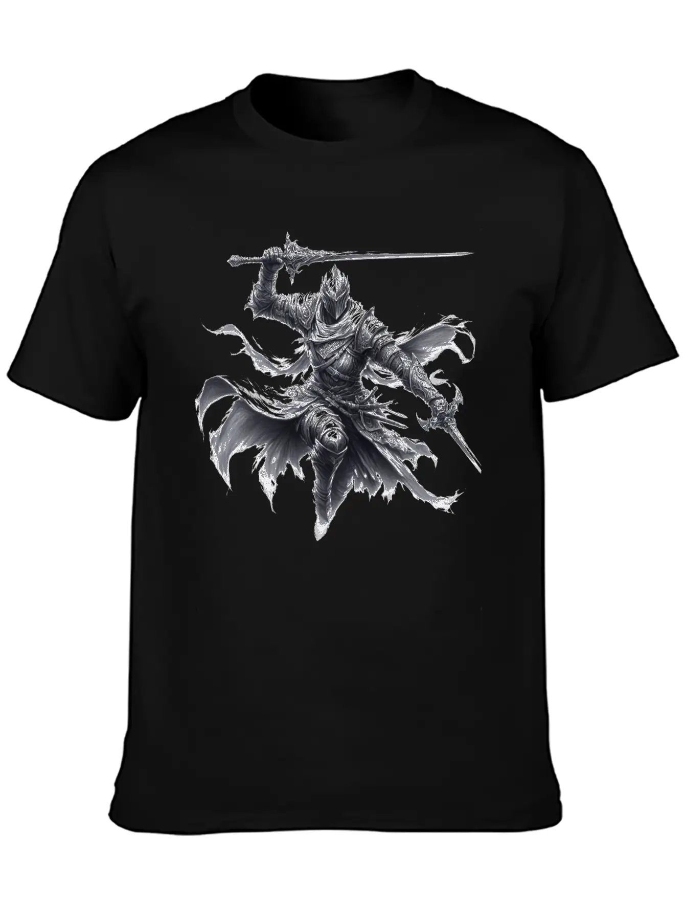 Fantasy Drawing Of A Warrior Art 3 Timeless Short Sleeve Tee – Comfy And Minimalist Design