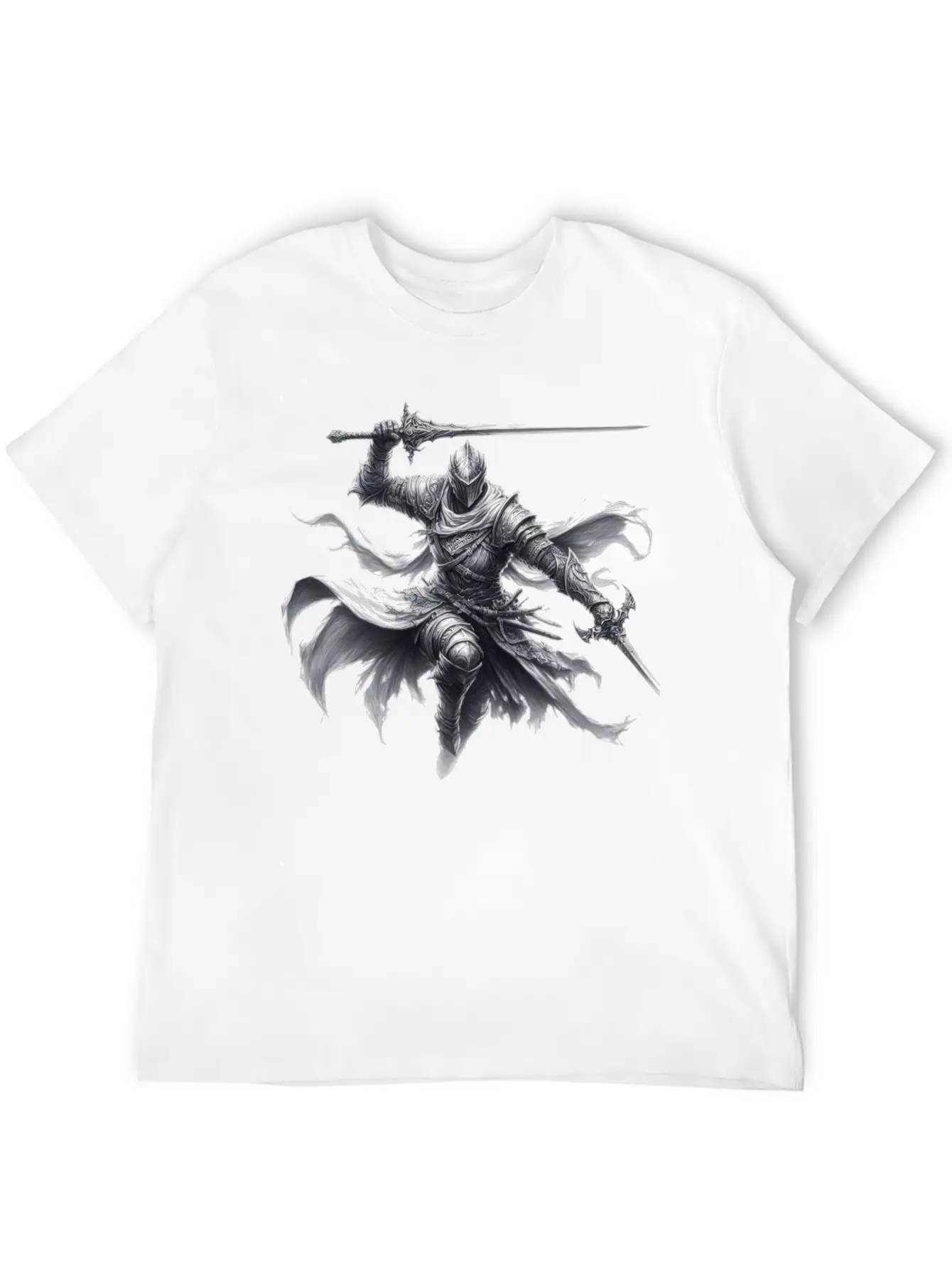 Fantasy Drawing Of A Warrior Art 3 Timeless Short Sleeve Tee – Comfy And Minimalist Design