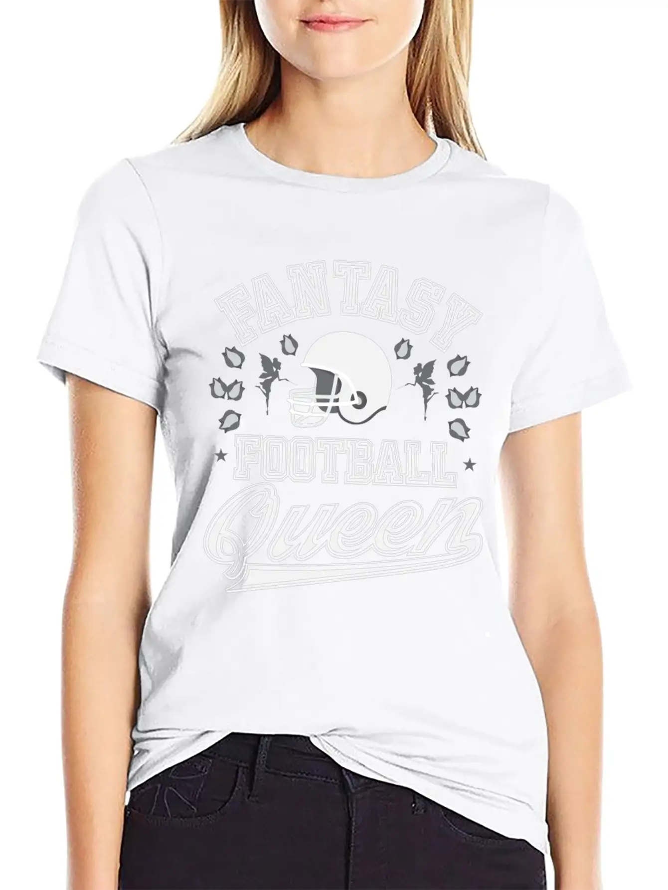 Fantasy Football Queen American I Suck At Gift Basic Graphic T-Shirt – Daily Comfort In Soft Cotton