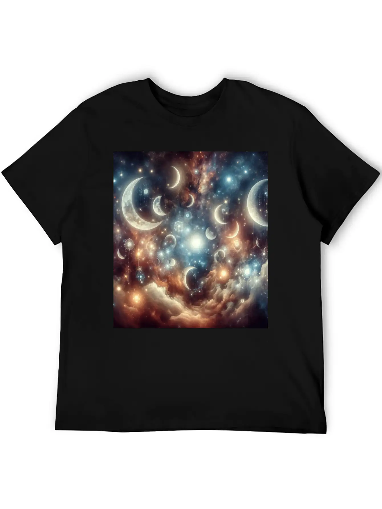 Fantasy Lunar Reverie Comfortable Minimalist Graphic Tee – Summer Style Essential