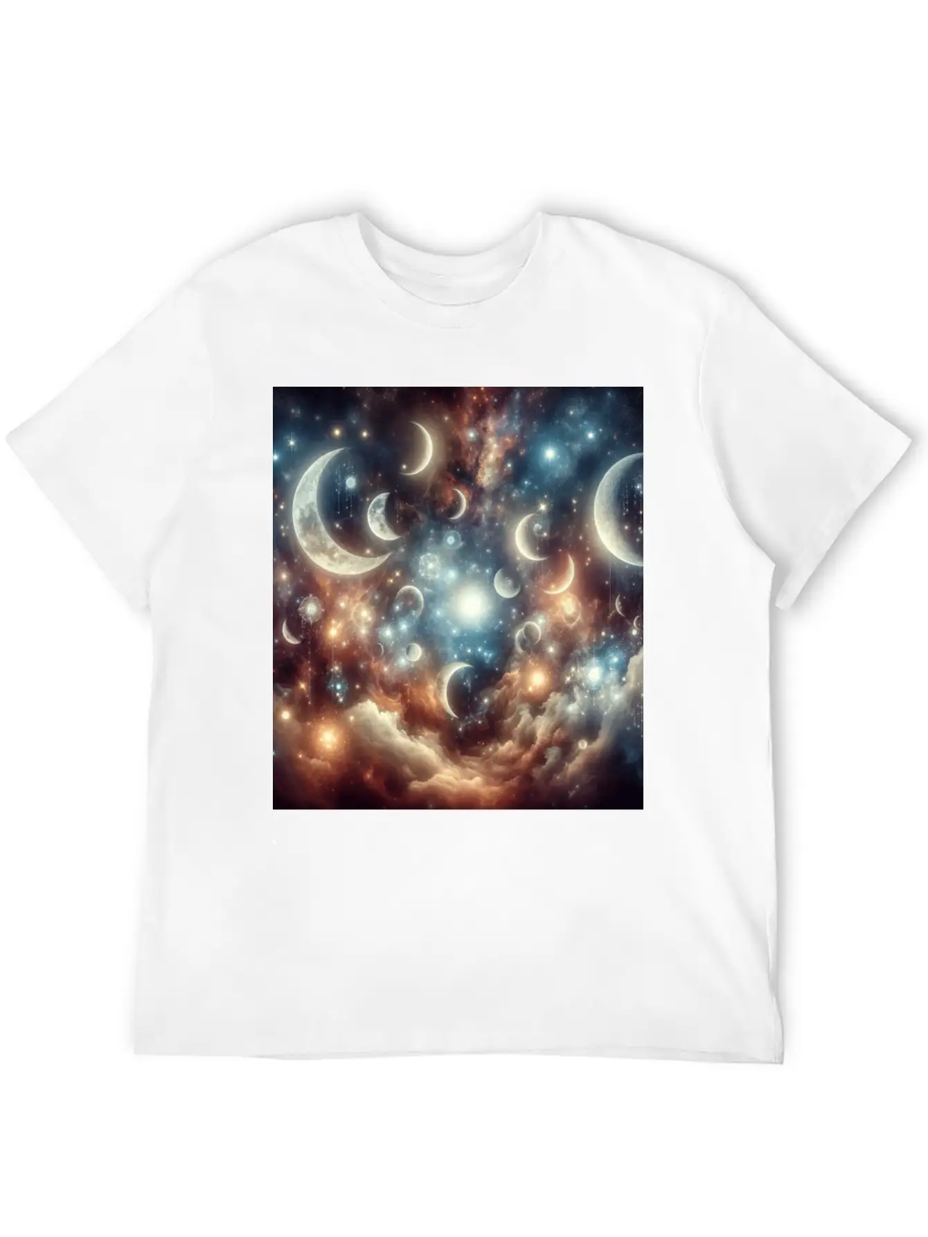Fantasy Lunar Reverie Comfortable Minimalist Graphic Tee – Summer Style Essential