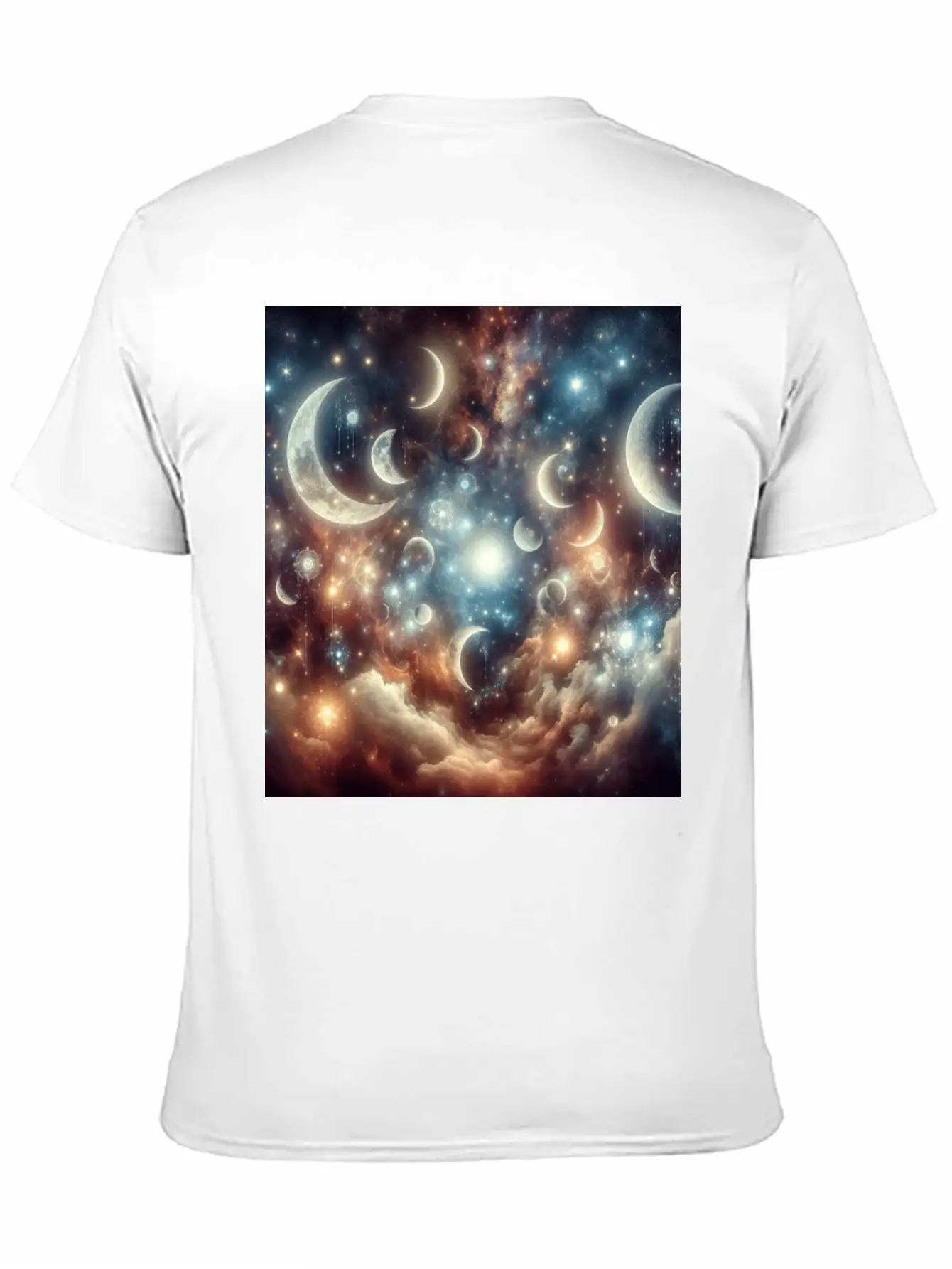 Fantasy Lunar Reverie Comfortable Minimalist Graphic Tee – Summer Style Essential