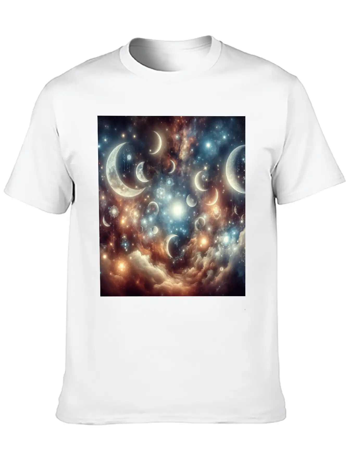 Fantasy Lunar Reverie Comfortable Minimalist Graphic Tee – Summer Style Essential