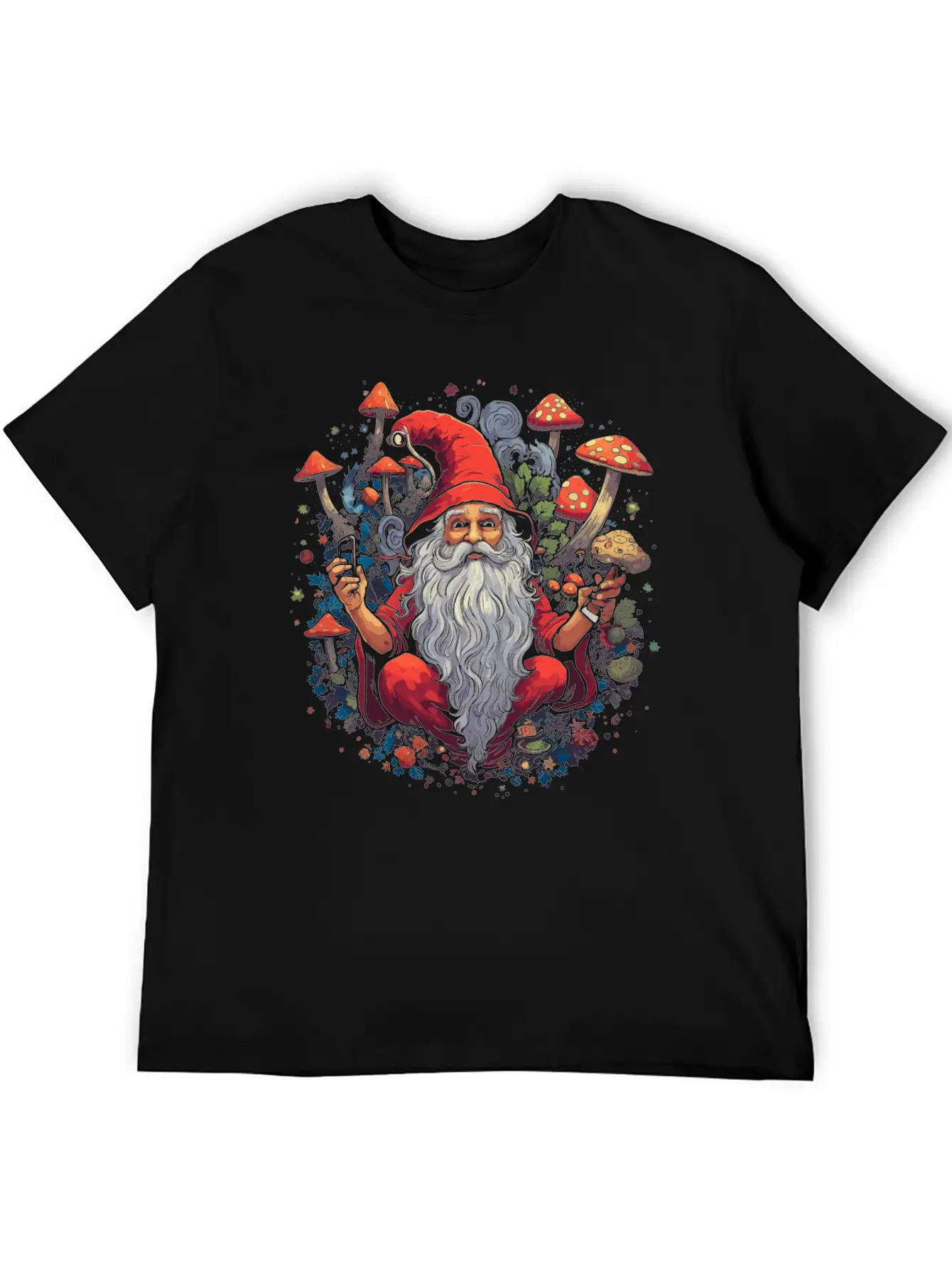 Fantasy Mushroom | Forest | Nature | Goa Festival Timeless Short Sleeve Tee – Comfy And Minimalist Design