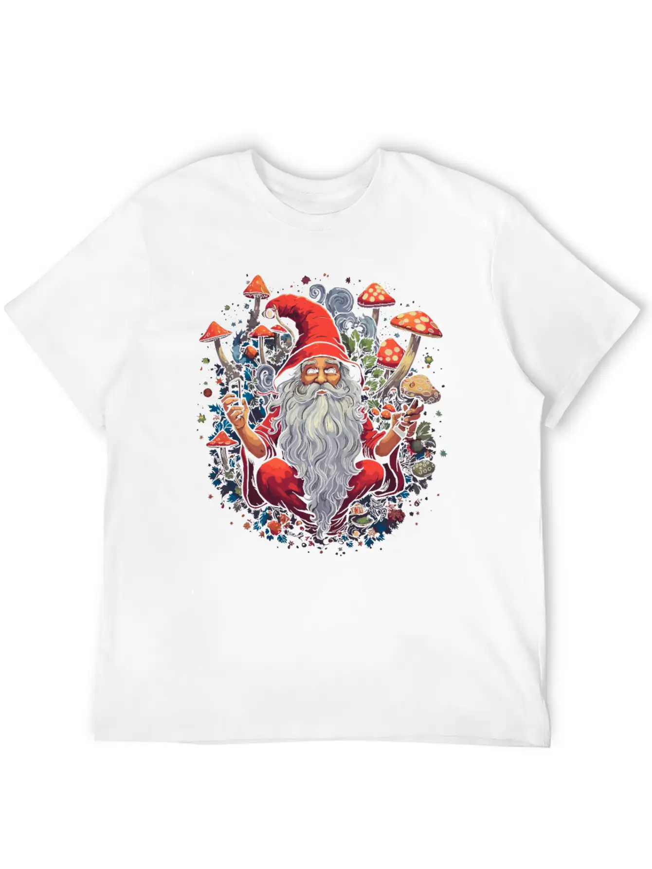 Fantasy Mushroom | Forest | Nature | Goa Festival Timeless Short Sleeve Tee – Comfy And Minimalist Design