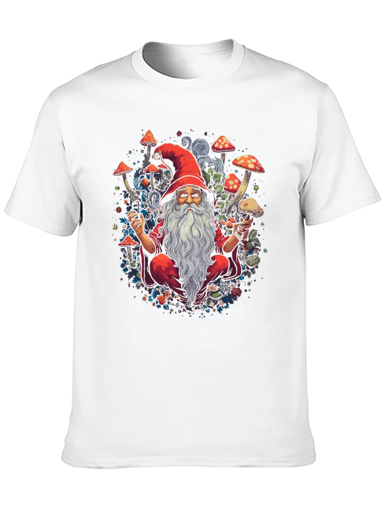 Fantasy Mushroom | Forest | Nature | Goa Festival Timeless Short Sleeve Tee – Comfy And Minimalist Design