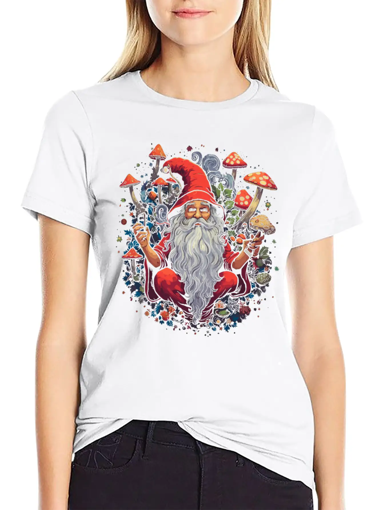 Fantasy Mushroom | Forest | Nature | Goa Festival Timeless Short Sleeve Tee – Comfy And Minimalist Design