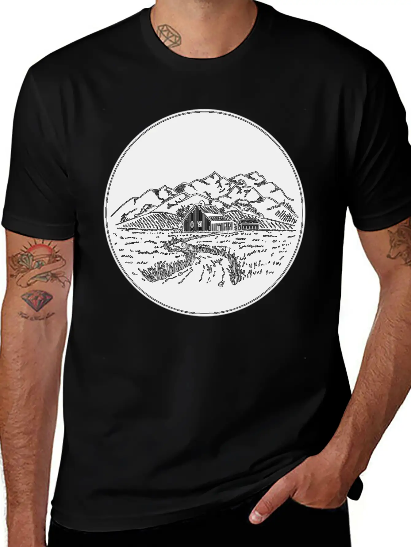 Farm Night Stylish Everyday T-Shirt – Unisex Basic Cotton Tee
