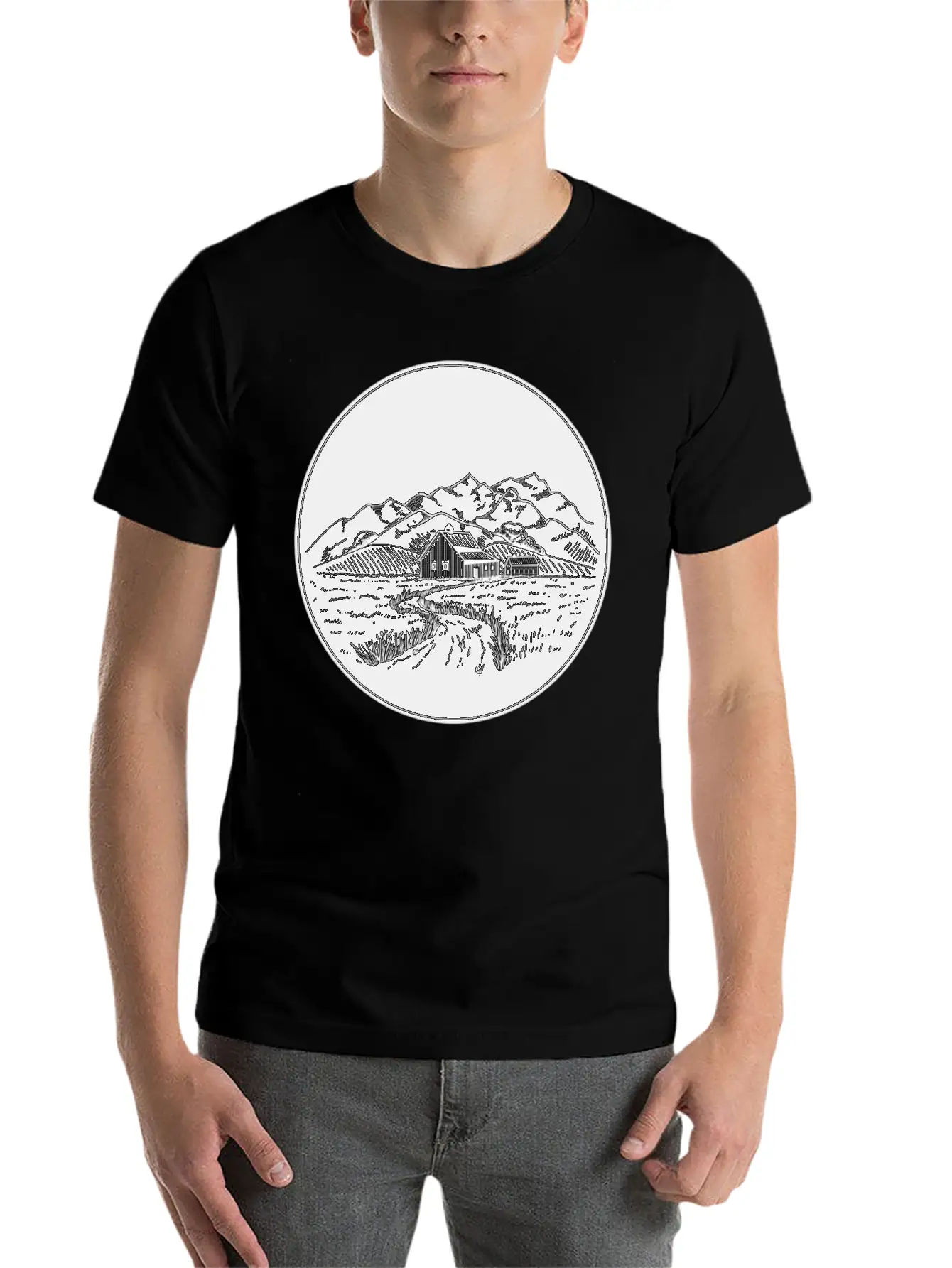 Farm Night Stylish Everyday T-Shirt – Unisex Basic Cotton Tee