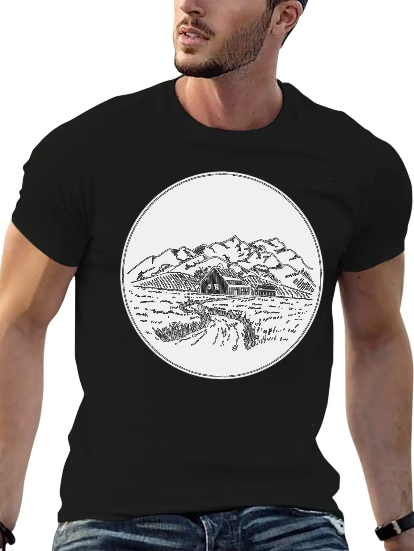 Farm Night Stylish Everyday T-Shirt – Unisex Basic Cotton Tee