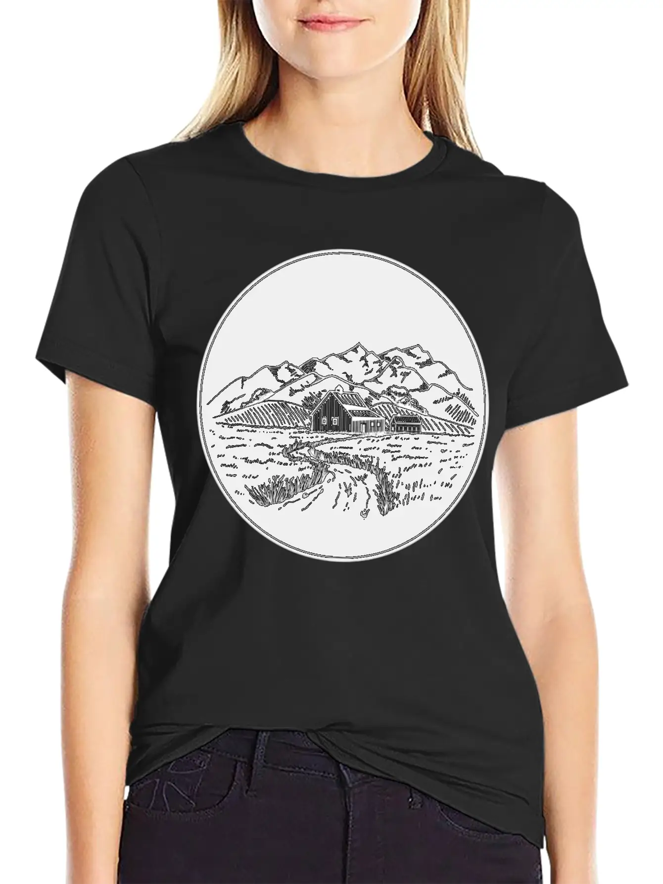 Farm Night Stylish Everyday T-Shirt – Unisex Basic Cotton Tee