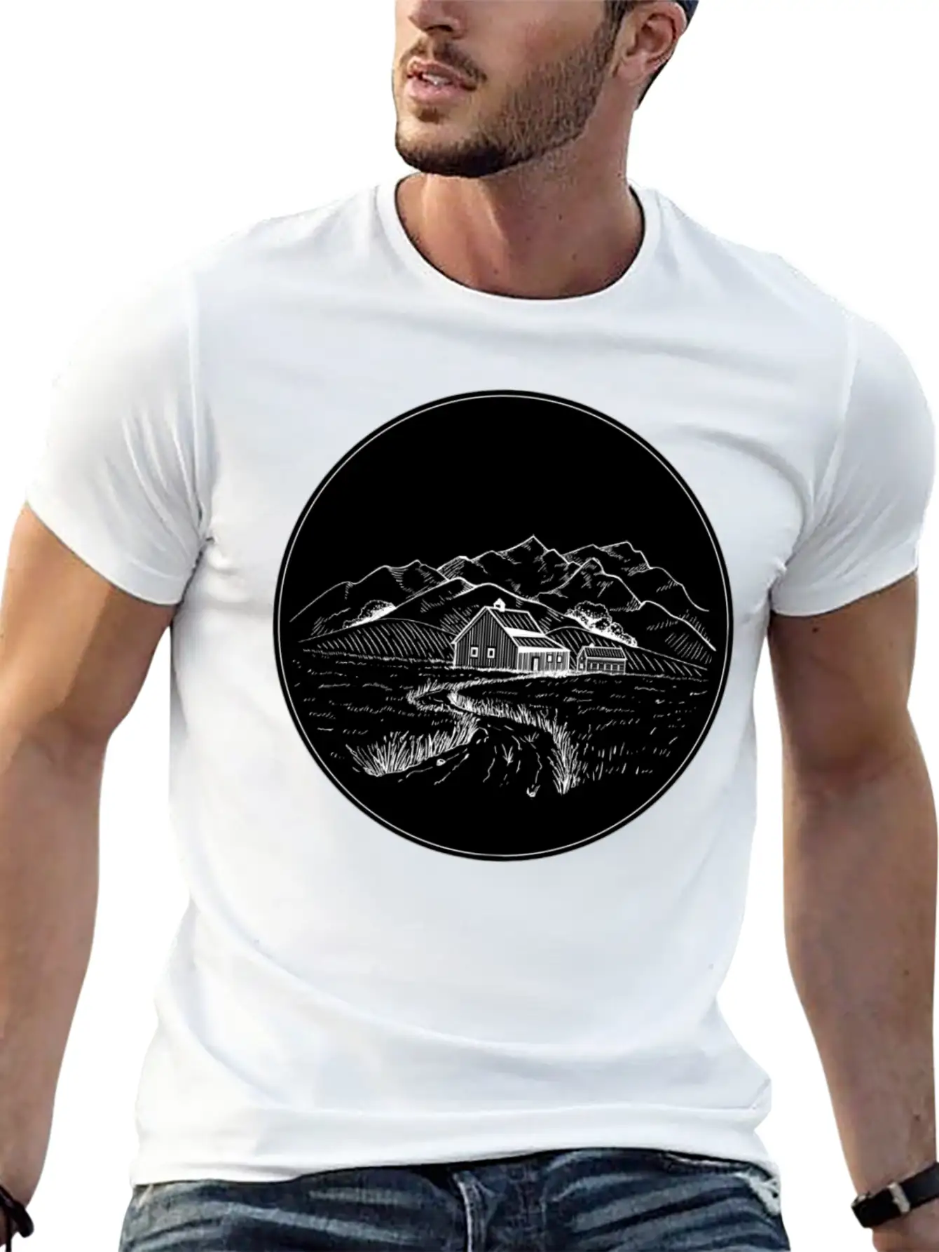 Farm Night Stylish Everyday T-Shirt – Unisex Basic Cotton Tee