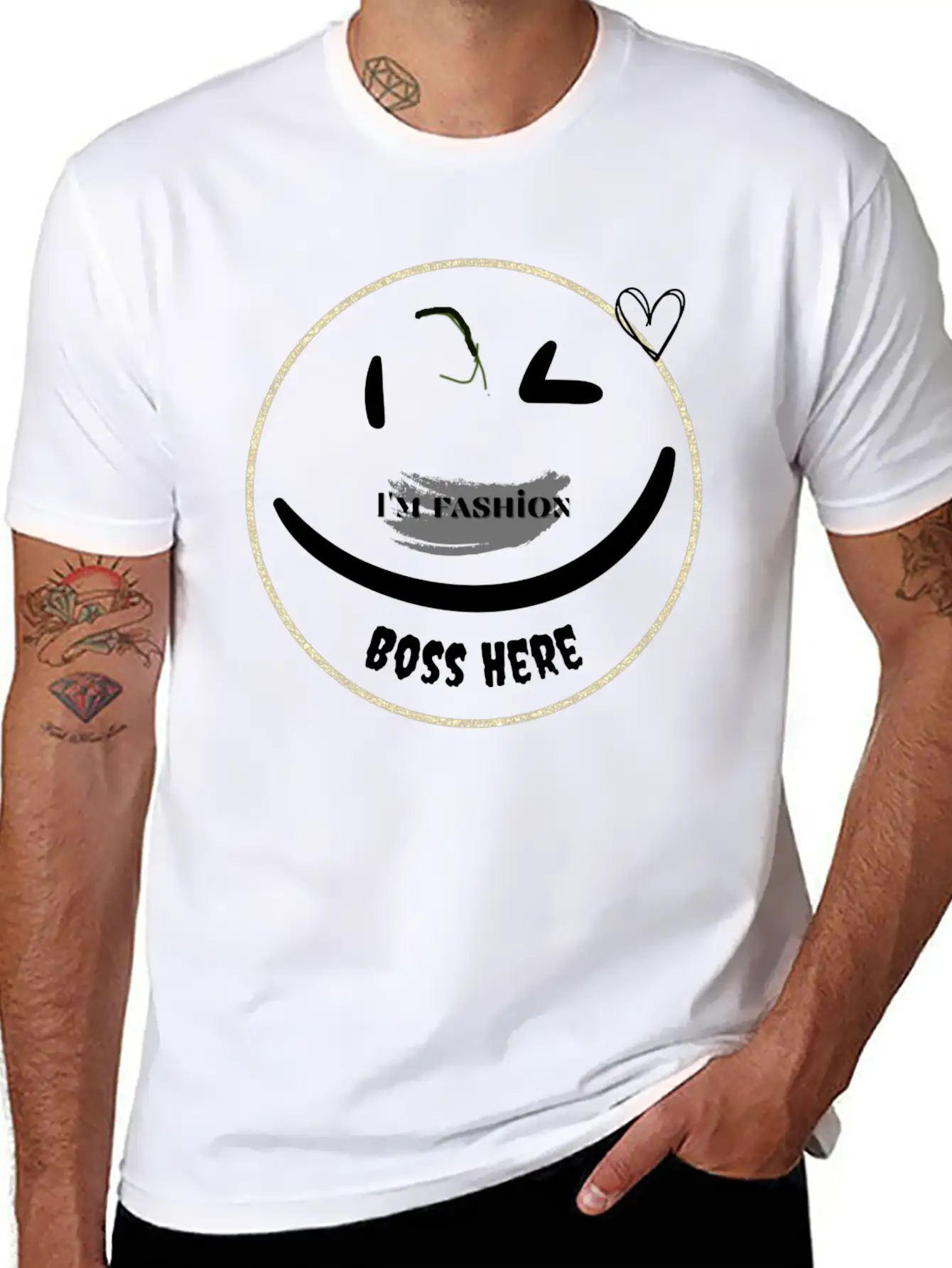 Fashion Emojis With Dimples Be The Fashion Comfortable Minimalist Graphic Tee – Summer Style Essential