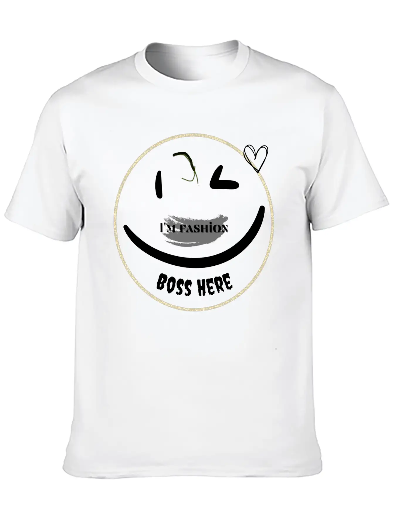 Fashion Emojis With Dimples Be The Fashion Comfortable Minimalist Graphic Tee – Summer Style Essential