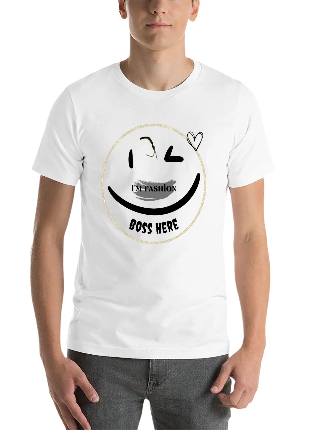 Fashion Emojis With Dimples Be The Fashion Comfortable Minimalist Graphic Tee – Summer Style Essential