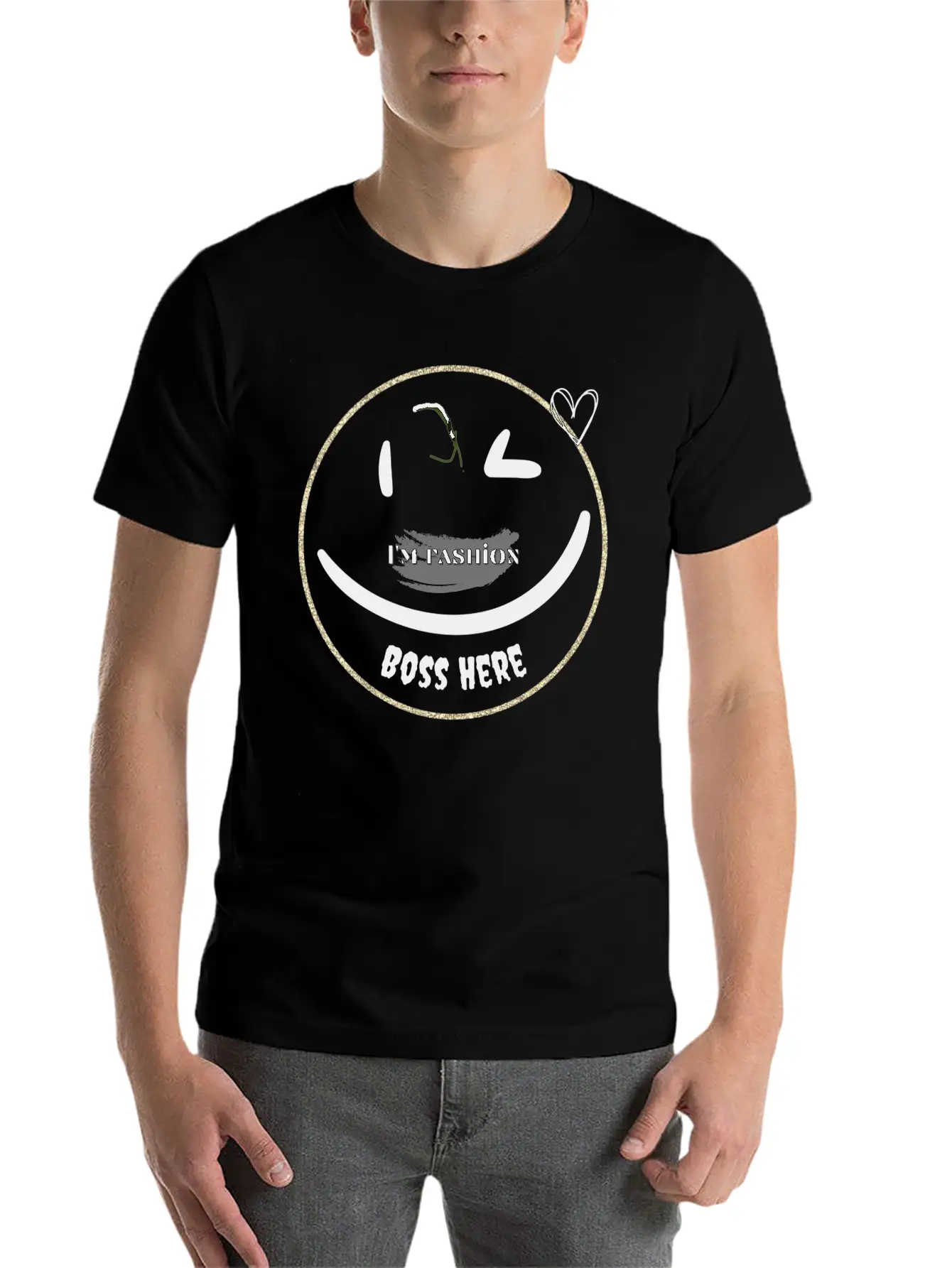Fashion Emojis With Dimples Be The Fashion Comfortable Minimalist Graphic Tee – Summer Style Essential