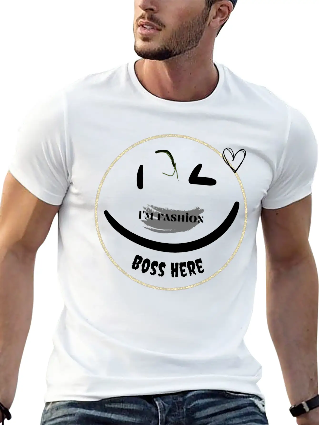 Fashion Emojis With Dimples Be The Fashion Comfortable Minimalist Graphic Tee – Summer Style Essential