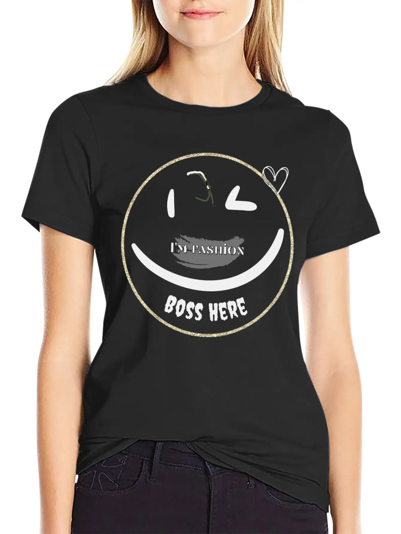 Fashion Emojis With Dimples Be The Fashion Comfortable Minimalist Graphic Tee – Summer Style Essential