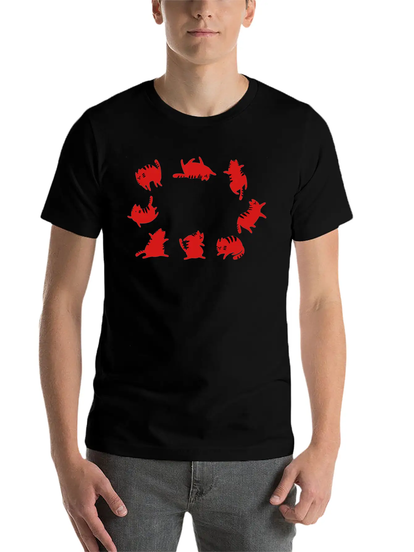 Fat Cats Dancing Unisex Casual T-Shirt – Clean Design For Daily Comfort