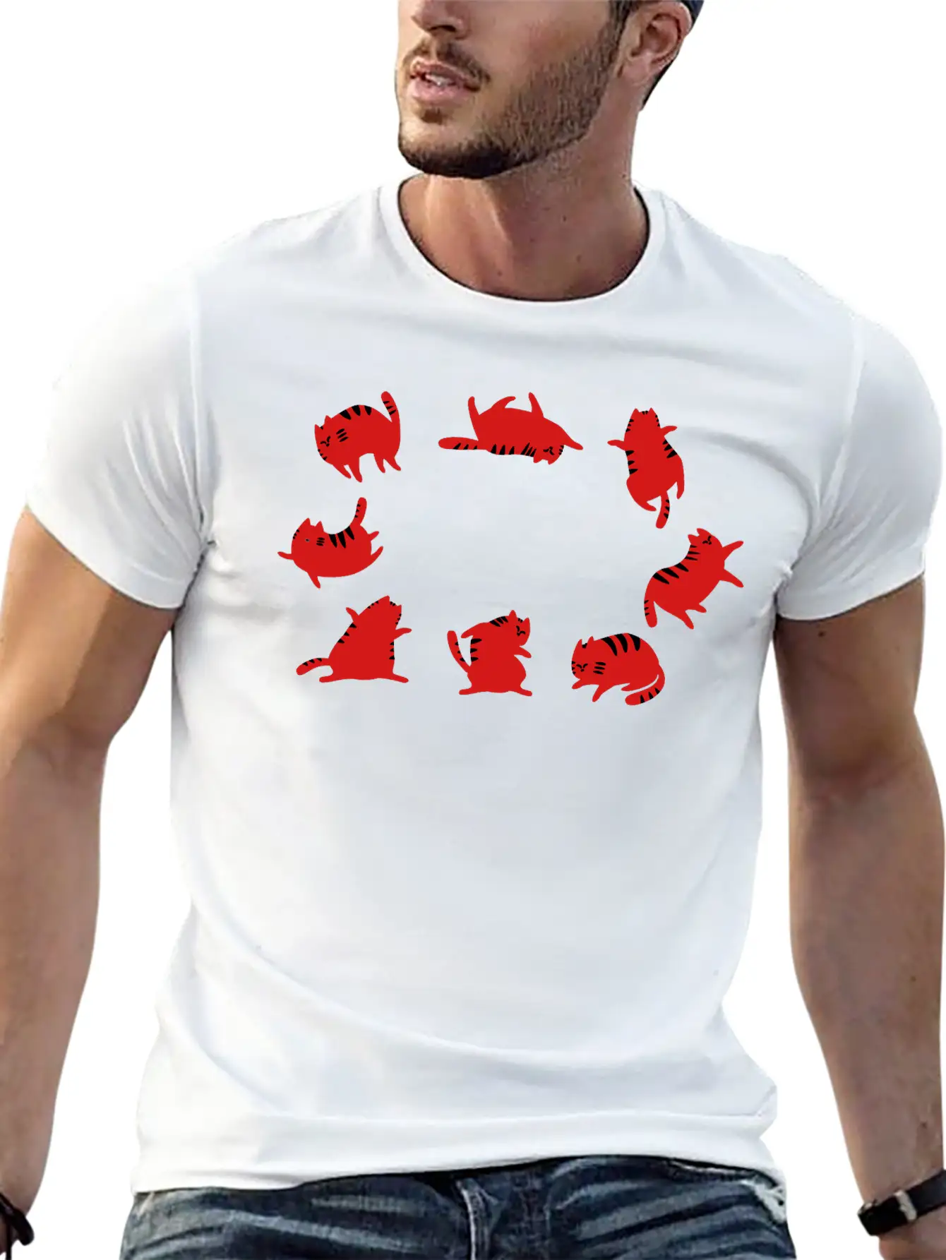 Fat Cats Dancing Unisex Casual T-Shirt – Clean Design For Daily Comfort