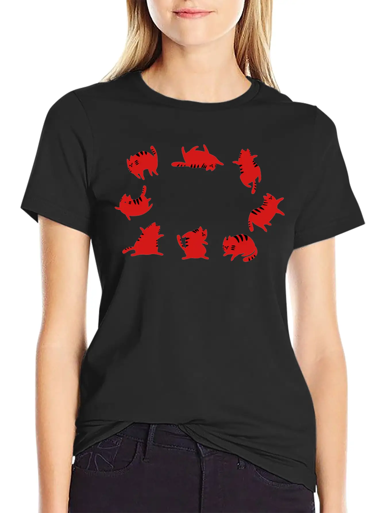Fat Cats Dancing Unisex Casual T-Shirt – Clean Design For Daily Comfort