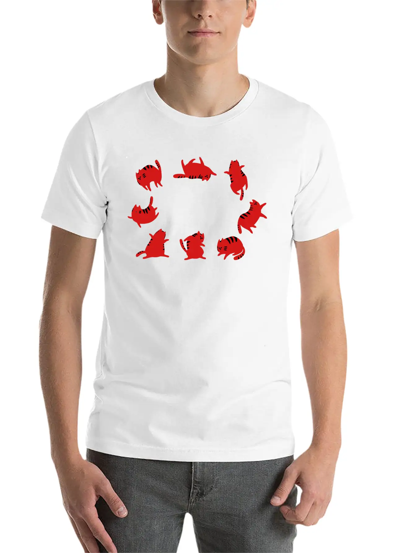 Fat Cats Dancing Unisex Casual T-Shirt – Clean Design For Daily Comfort