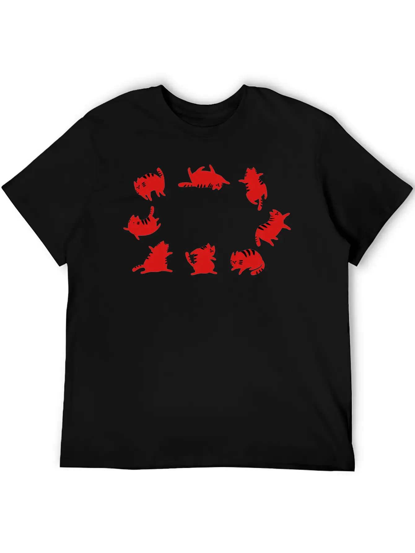 Fat Cats Dancing Unisex Casual T-Shirt – Clean Design For Daily Comfort