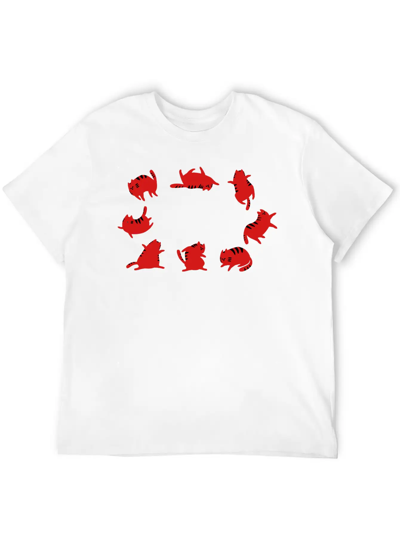 Fat Cats Dancing Unisex Casual T-Shirt – Clean Design For Daily Comfort