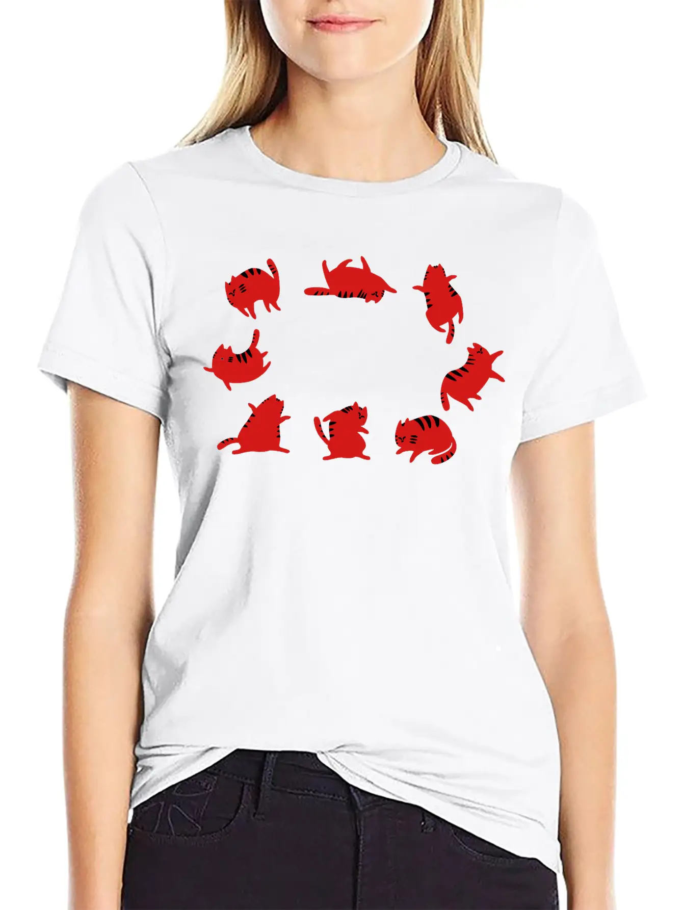 Fat Cats Dancing Unisex Casual T-Shirt – Clean Design For Daily Comfort