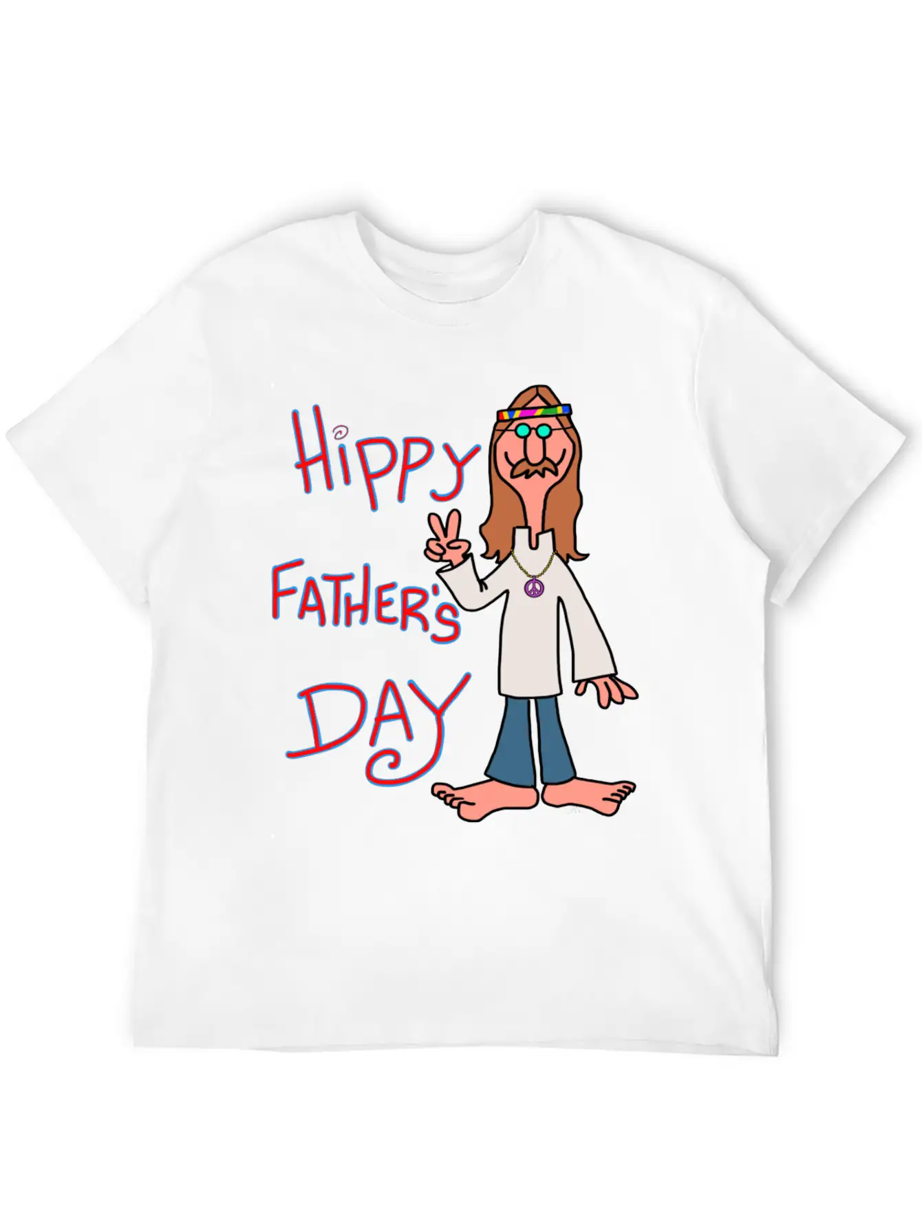 Father Day Hippy Father S Day S Stylish Everyday T-Shirt – Unisex Basic Cotton Tee
