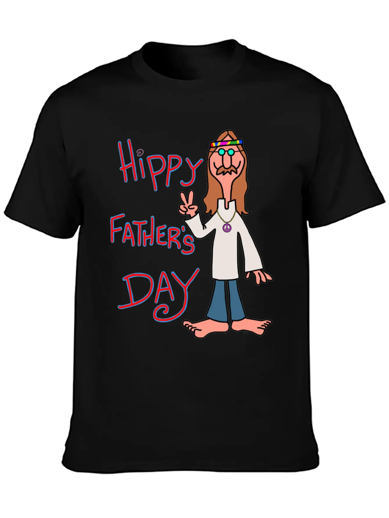 Father Day Hippy Father S Day S Stylish Everyday T-Shirt – Unisex Basic Cotton Tee