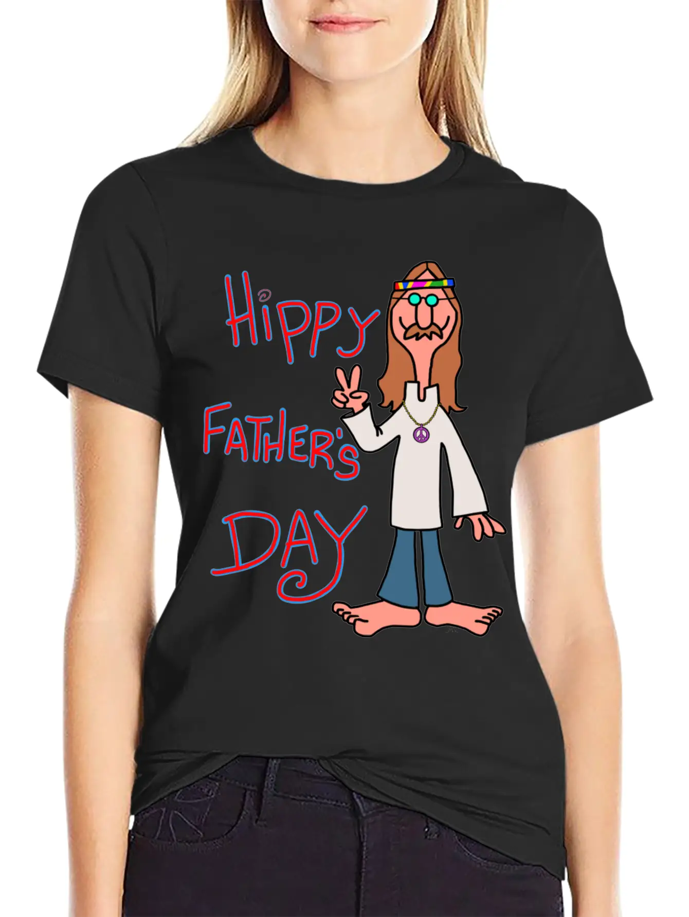 Father Day Hippy Father S Day S Stylish Everyday T-Shirt – Unisex Basic Cotton Tee