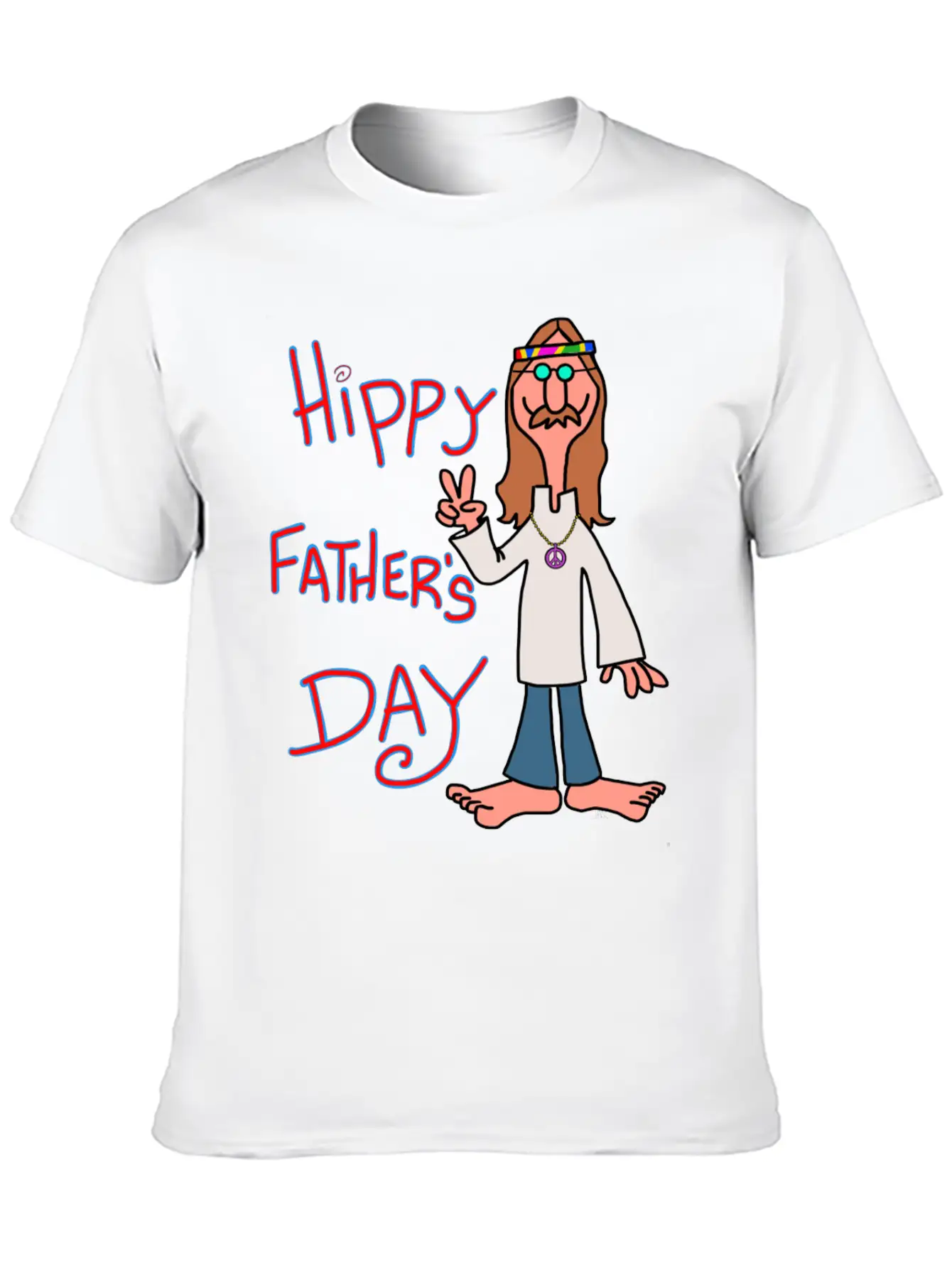 Father Day Hippy Father S Day S Stylish Everyday T-Shirt – Unisex Basic Cotton Tee