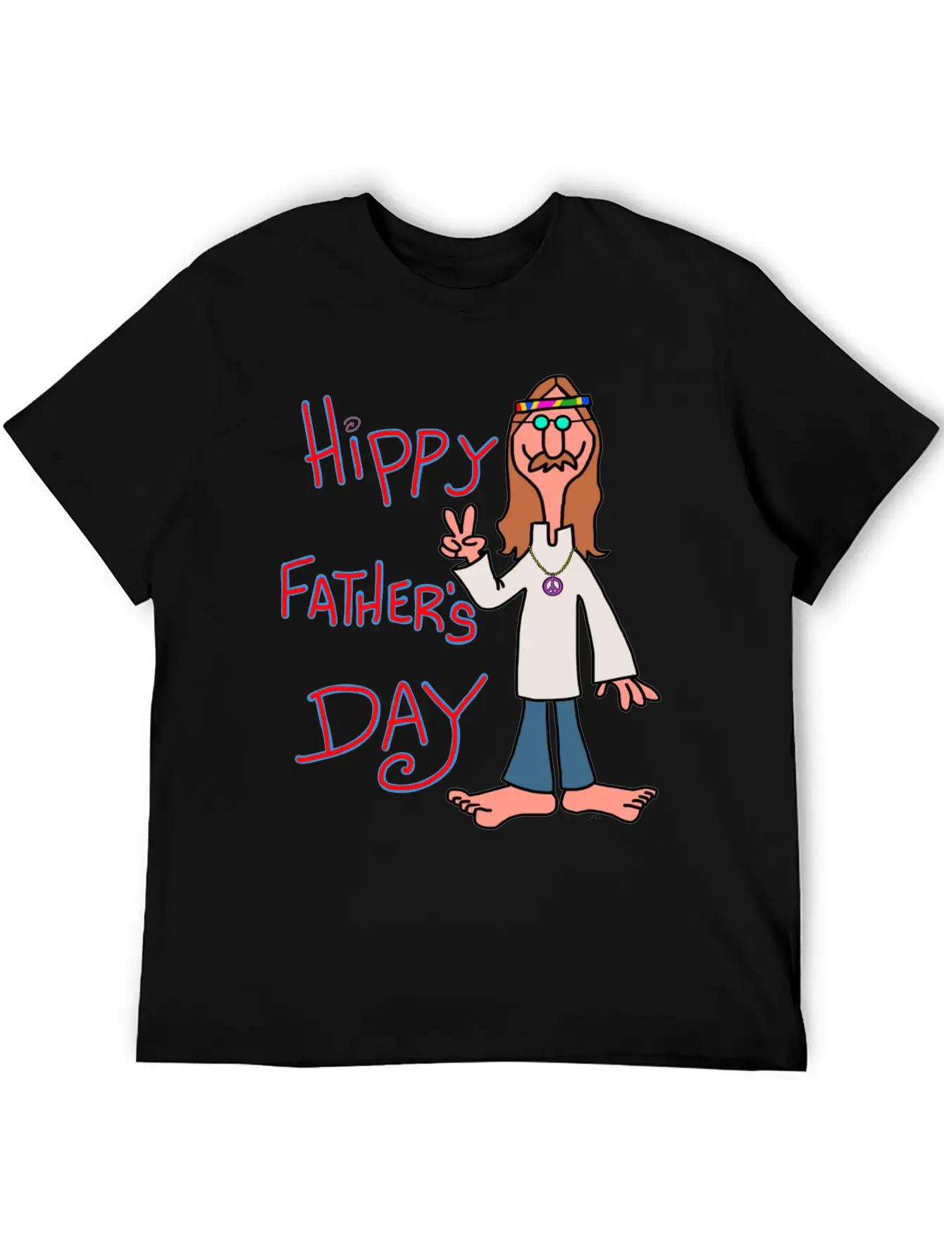 Father Day Hippy Father S Day S Stylish Everyday T-Shirt – Unisex Basic Cotton Tee