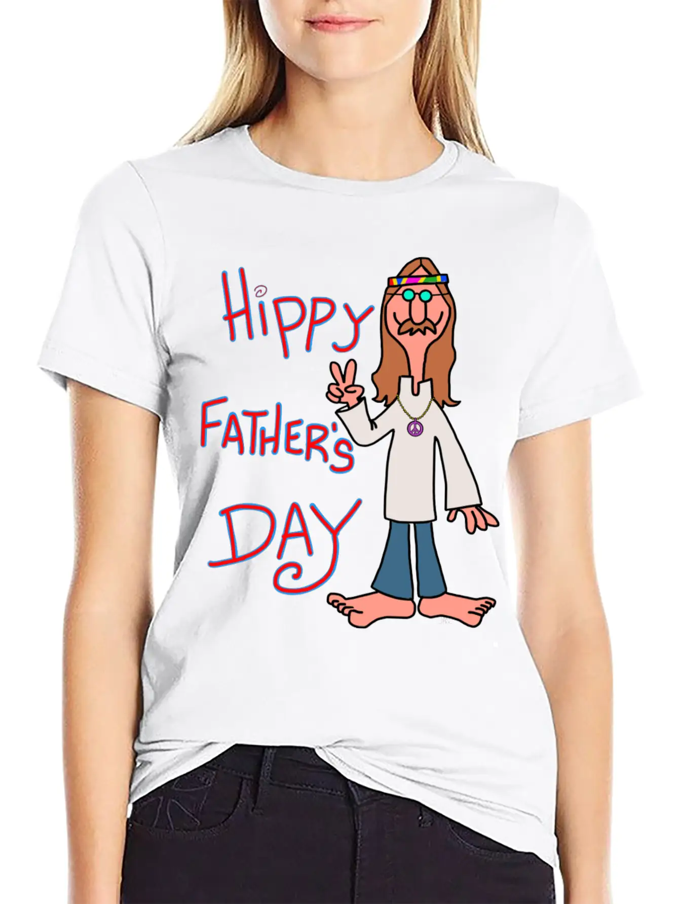 Father Day Hippy Father S Day S Stylish Everyday T-Shirt – Unisex Basic Cotton Tee