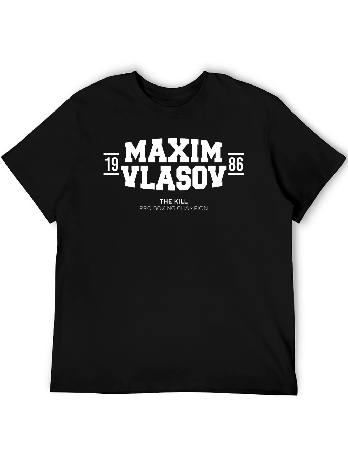 Maxim Vlasov Boxing Champion Black T-Shirt