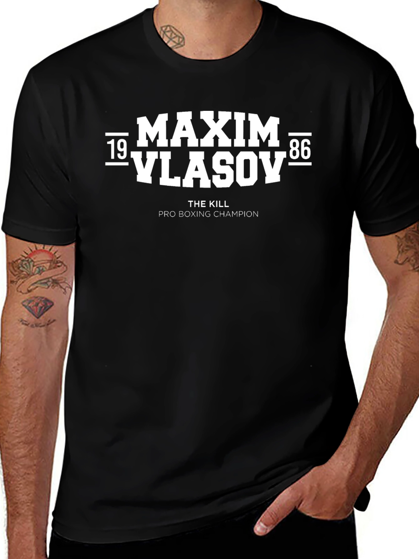 Maxim Vlasov Boxing Champion Black T-Shirt