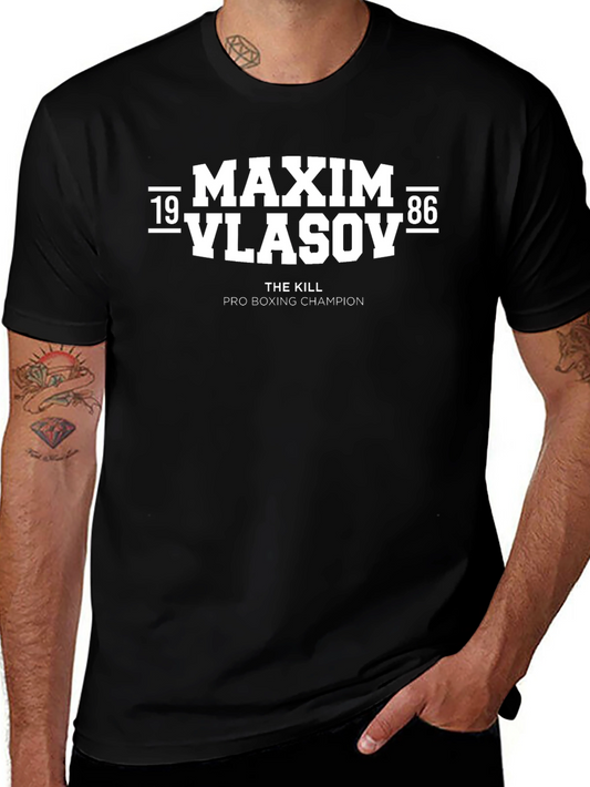 Maxim Vlasov Boxing Champion Black T-Shirt