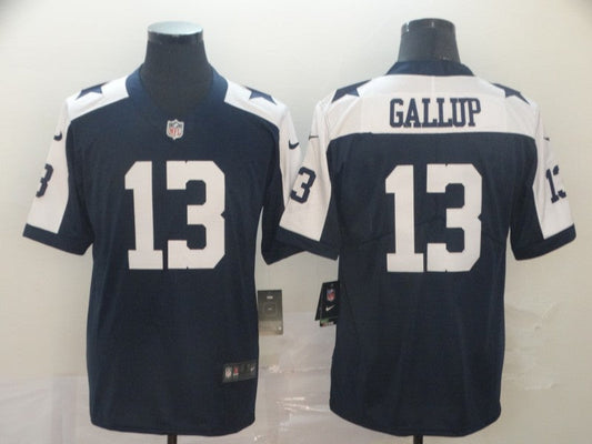 Men's Dallas Cowboys Michael Gallup #13 Navy Game Jerseys