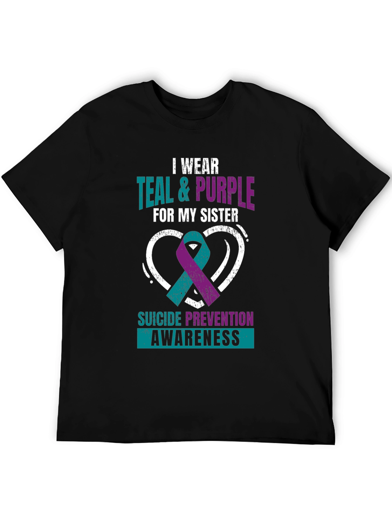 Teal & Purple Suicide Awareness T-Shirt