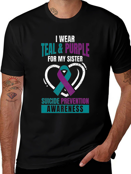 Teal & Purple Suicide Awareness T-Shirt