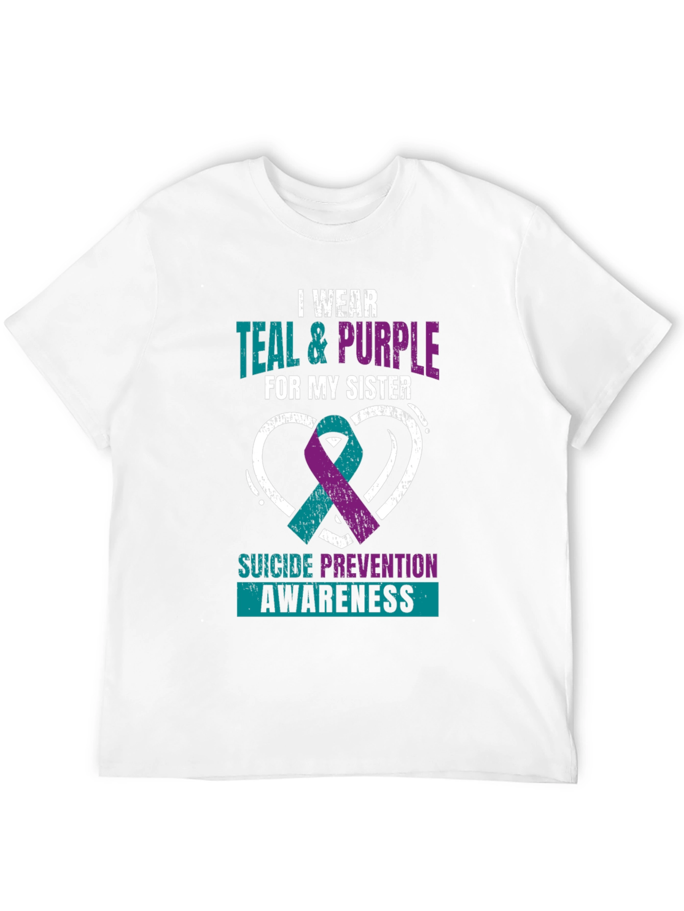 Teal & Purple Suicide Awareness T-Shirt