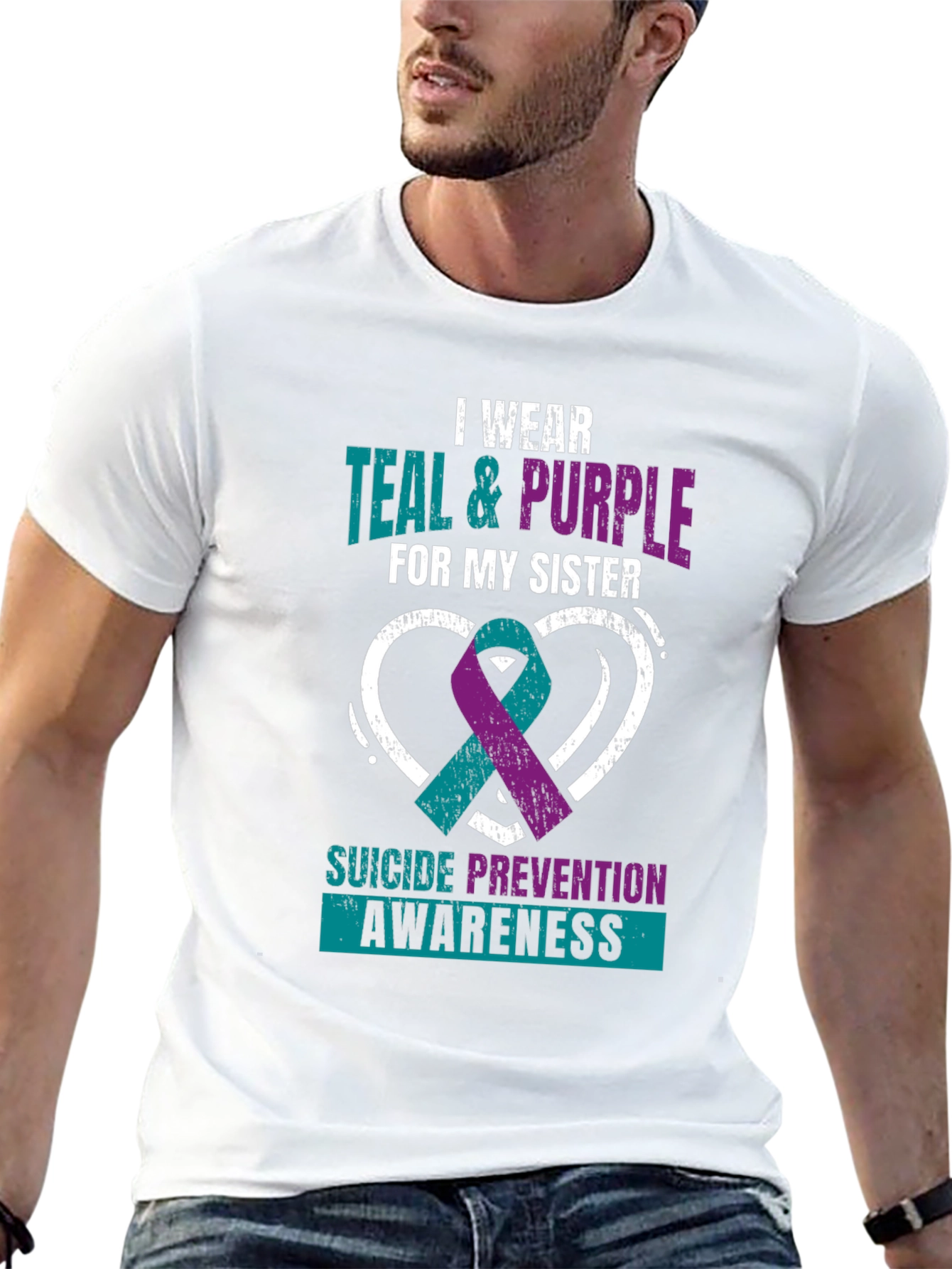 Teal & Purple Suicide Awareness T-Shirt