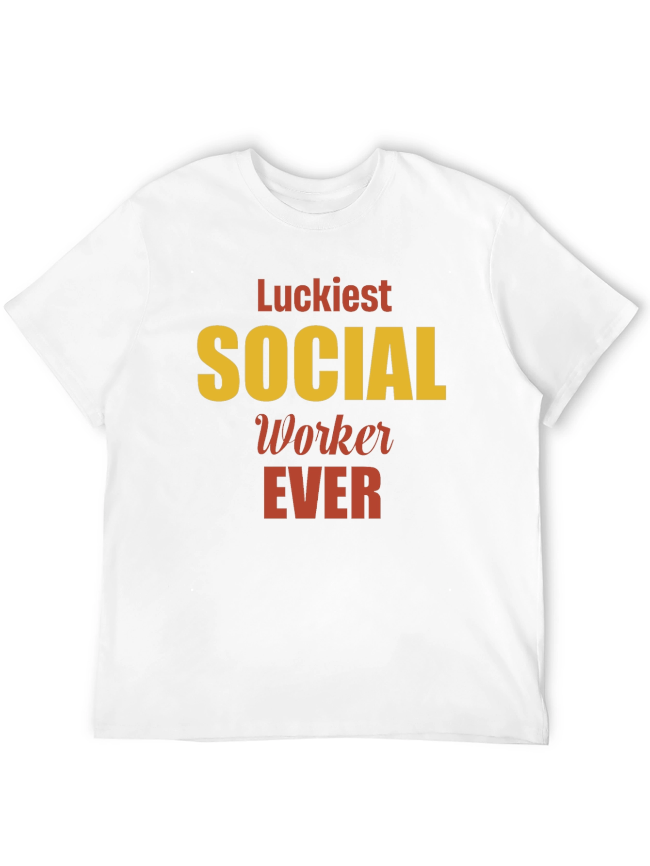 Luckiest Social Worker Ever Graphic Tee