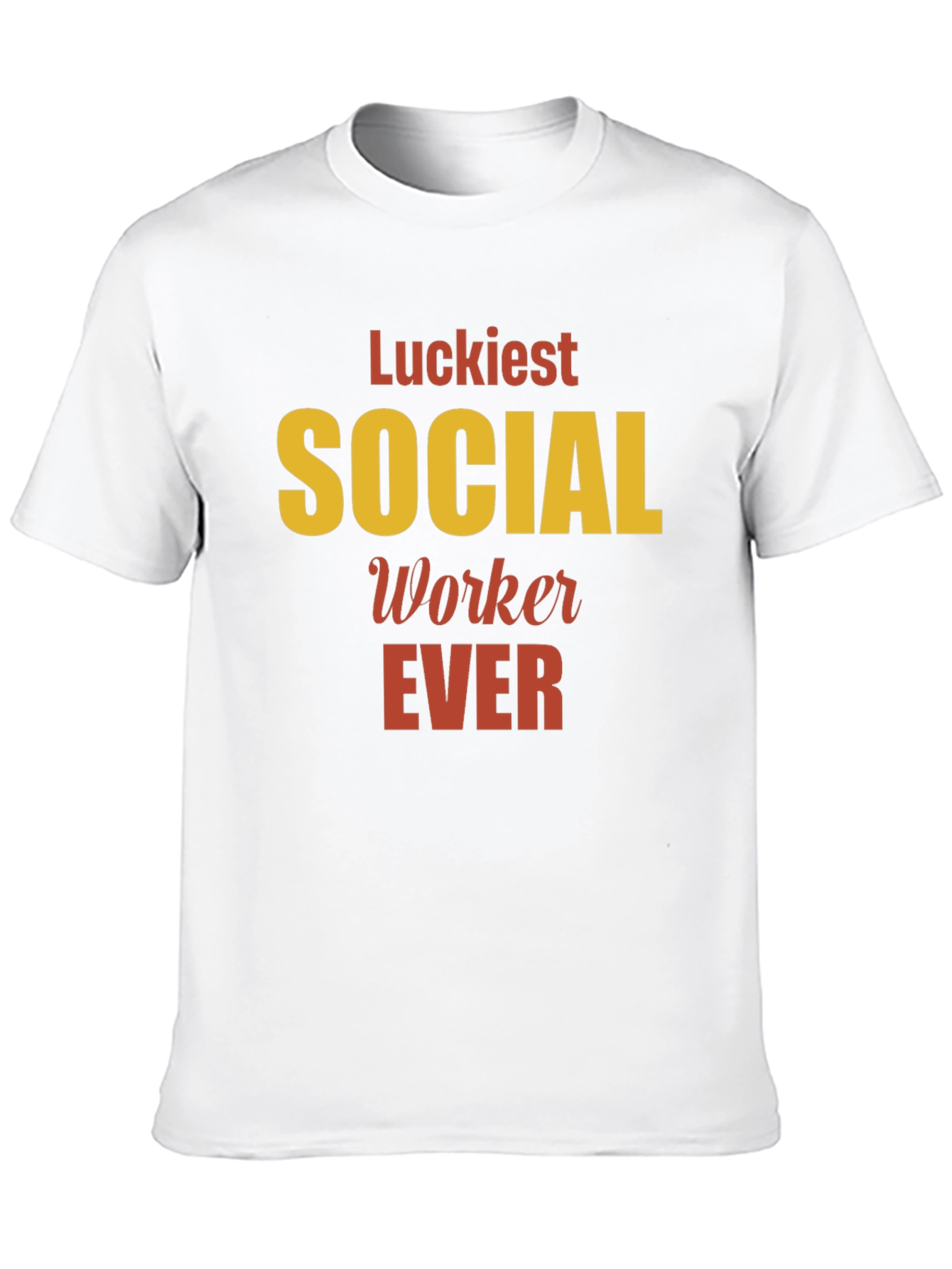 Luckiest Social Worker Ever Graphic Tee