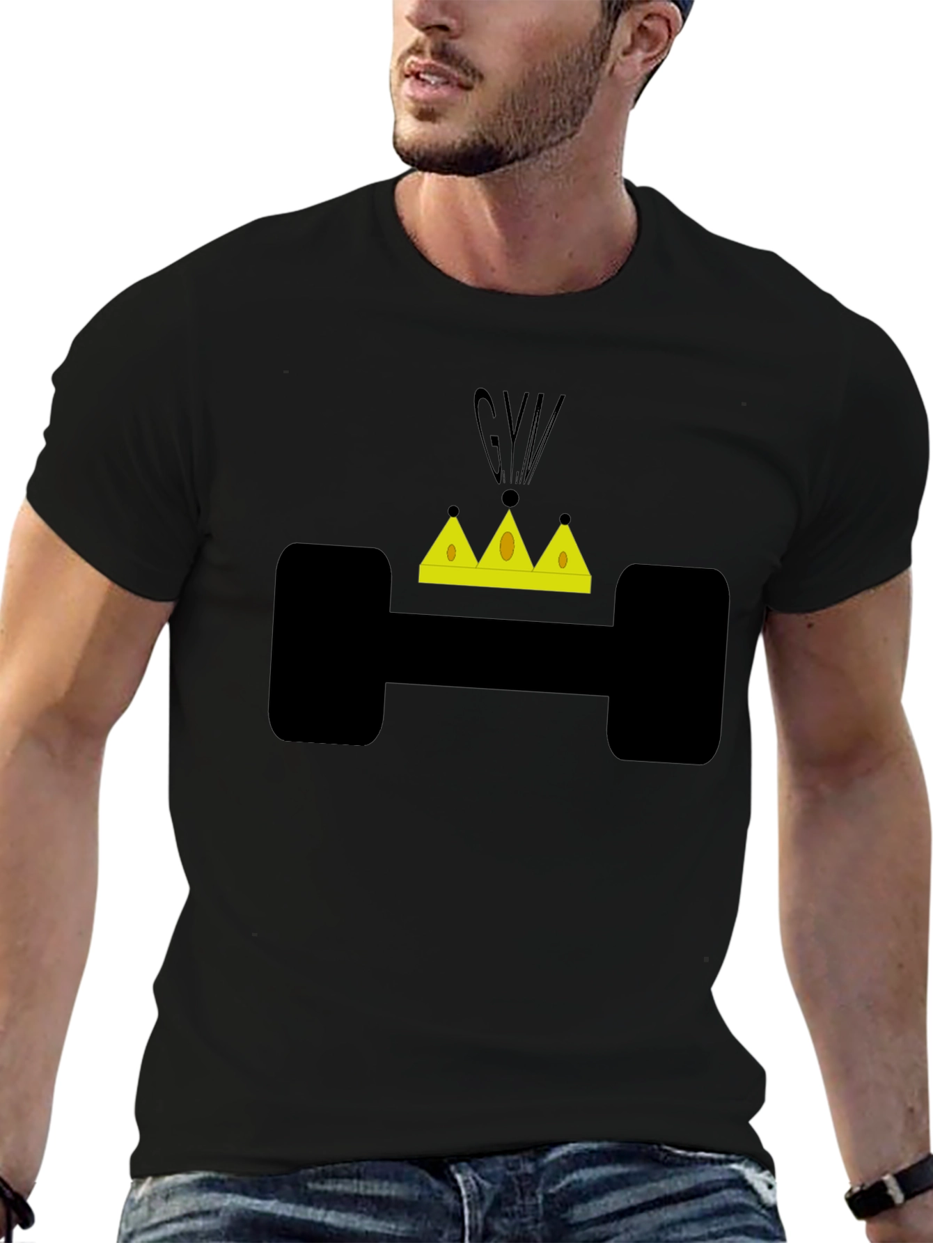 Gym King Graphic Tee - Black