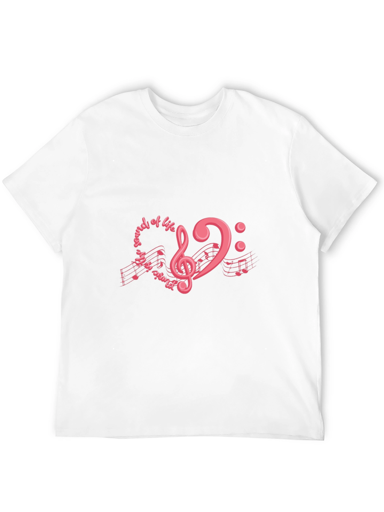 Music is the Sound of Life Black T-Shirt